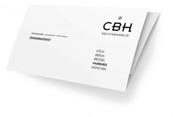 Markenrechtliche Abmahnung der Kanzlei CBH für 